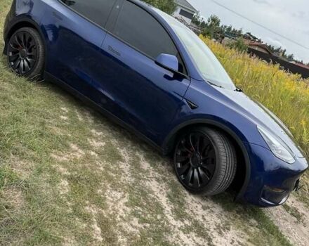 Синий Тесла Model Y, объемом двигателя 0 л и пробегом 37 тыс. км за 26700 $, фото 11 на Automoto.ua