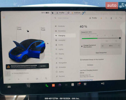 Синий Тесла Model Y, объемом двигателя 0 л и пробегом 18 тыс. км за 31200 $, фото 32 на Automoto.ua