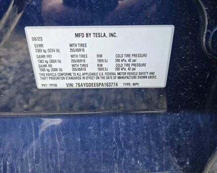 Синий Тесла Model Y, объемом двигателя 0 л и пробегом 42 тыс. км за 21800 $, фото 4 на Automoto.ua