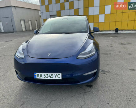 Синий Тесла Model Y, объемом двигателя 0 л и пробегом 15 тыс. км за 28900 $, фото 1 на Automoto.ua