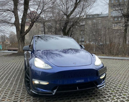 Синий Тесла Model Y, объемом двигателя 0 л и пробегом 32 тыс. км за 29400 $, фото 7 на Automoto.ua