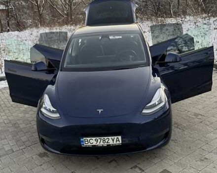 Синий Тесла Model Y, объемом двигателя 0 л и пробегом 15 тыс. км за 31500 $, фото 28 на Automoto.ua