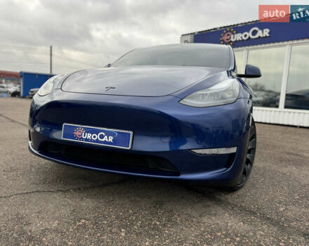 Синий Тесла Model Y, объемом двигателя 0 л и пробегом 36 тыс. км за 31000 $, фото 2 на Automoto.ua