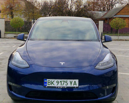 Синий Тесла Model Y, объемом двигателя 0 л и пробегом 46 тыс. км за 25499 $, фото 1 на Automoto.ua