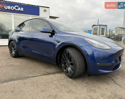 Синий Тесла Model Y, объемом двигателя 0 л и пробегом 36 тыс. км за 31000 $, фото 5 на Automoto.ua