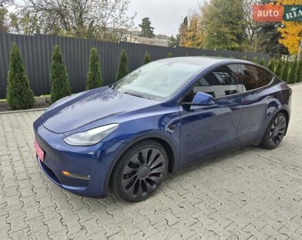 Тесла Model Y 2023 в Самборе на Automoto.ua Синий Тесла Model Y, объемом двигателя 0 л и пробегом 27 тыс. км за 25500 $, фото 9 на Automoto.ua