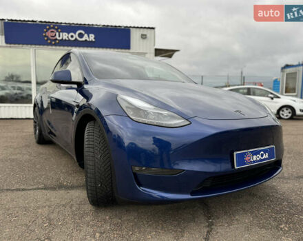 Синий Тесла Model Y, объемом двигателя 0 л и пробегом 36 тыс. км за 31000 $, фото 4 на Automoto.ua