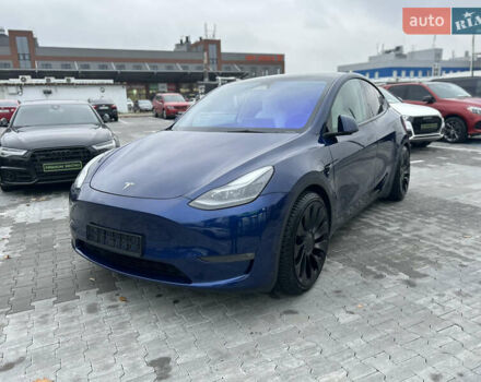 Синий Тесла Model Y, объемом двигателя 0 л и пробегом 48 тыс. км за 31600 $, фото 9 на Automoto.ua
