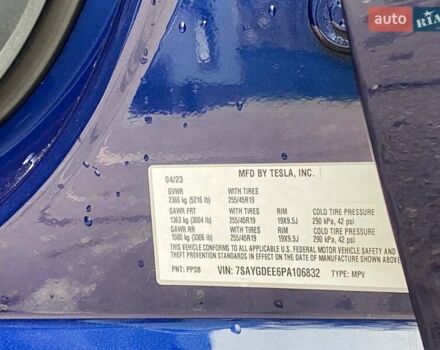 Синий Тесла Model Y, объемом двигателя 0 л и пробегом 35 тыс. км за 30999 $, фото 25 на Automoto.ua