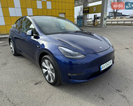 Синий Тесла Model Y, объемом двигателя 0 л и пробегом 15 тыс. км за 28900 $, фото 5 на Automoto.ua