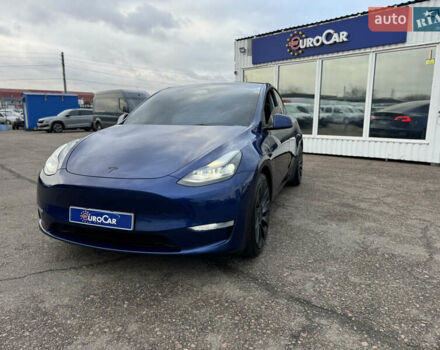 Синий Тесла Model Y, объемом двигателя 0 л и пробегом 36 тыс. км за 31000 $, фото 89 на Automoto.ua