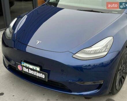 Синий Тесла Model Y, объемом двигателя 0 л и пробегом 10 тыс. км за 30494 $, фото 14 на Automoto.ua