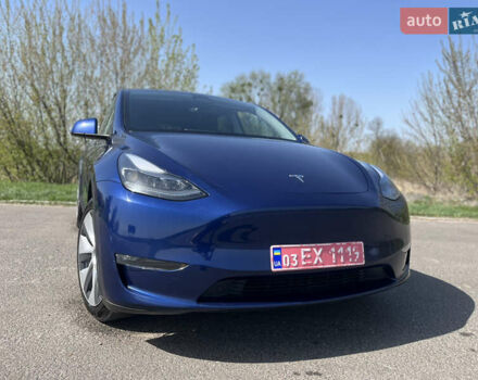Синий Тесла Model Y, объемом двигателя 0 л и пробегом 28 тыс. км за 28819 $, фото 26 на Automoto.ua