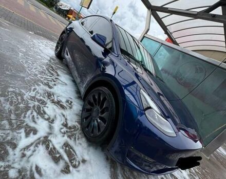 Синий Тесла Model Y, объемом двигателя 0 л и пробегом 37 тыс. км за 26700 $, фото 1 на Automoto.ua