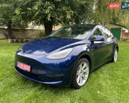 Синий Тесла Model Y, объемом двигателя 0 л и пробегом 37 тыс. км за 27270 $, фото 2 на Automoto.ua