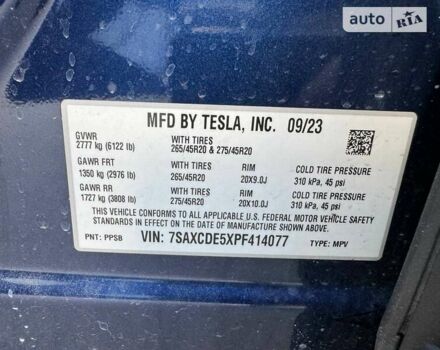 Синій Тесла Model Y, об'ємом двигуна 0 л та пробігом 9 тис. км за 24500 $, фото 15 на Automoto.ua