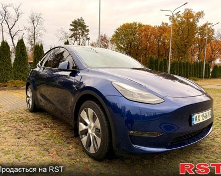 Синий Тесла Model Y, объемом двигателя 0 л и пробегом 46 тыс. км за 31900 $, фото 1 на Automoto.ua