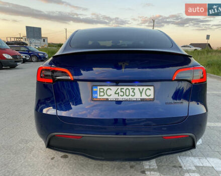 Синий Тесла Model Y, объемом двигателя 0 л и пробегом 15 тыс. км за 28200 $, фото 4 на Automoto.ua