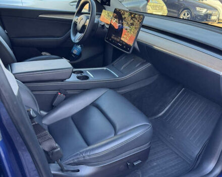 Синий Тесла Model Y, объемом двигателя 0 л и пробегом 47 тыс. км за 30100 $, фото 9 на Automoto.ua
