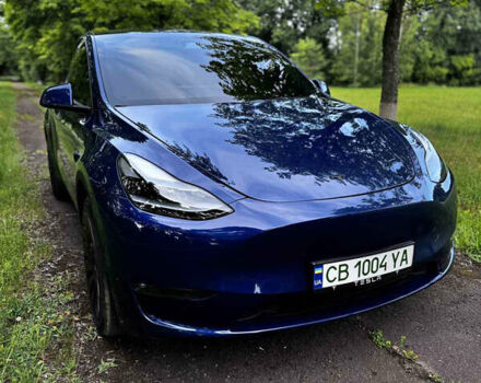 Синий Тесла Model Y, объемом двигателя 0 л и пробегом 26 тыс. км за 19900 $, фото 1 на Automoto.ua