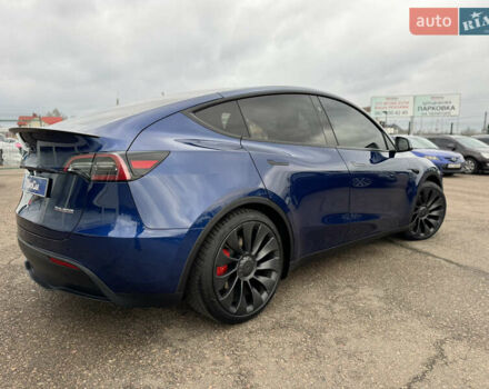 Синий Тесла Model Y, объемом двигателя 0 л и пробегом 36 тыс. км за 31000 $, фото 7 на Automoto.ua