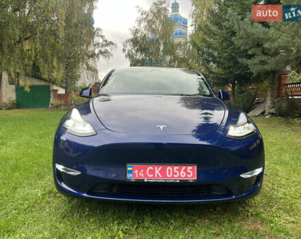 Синий Тесла Model Y, объемом двигателя 0 л и пробегом 37 тыс. км за 27270 $, фото 7 на Automoto.ua
