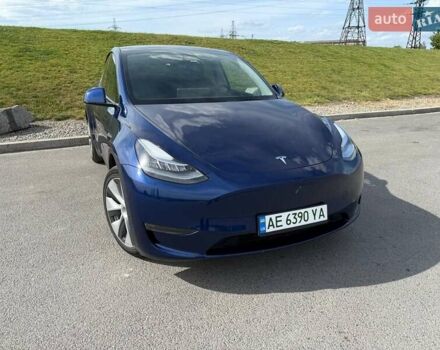 Синий Тесла Model Y, объемом двигателя 0 л и пробегом 40 тыс. км за 26999 $, фото 3 на Automoto.ua