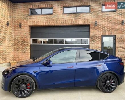 Синий Тесла Model Y, объемом двигателя 0 л и пробегом 24 тыс. км за 26900 $, фото 10 на Automoto.ua