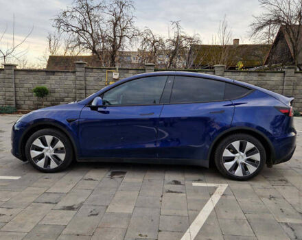Синий Тесла Model Y, объемом двигателя 0 л и пробегом 46 тыс. км за 25499 $, фото 4 на Automoto.ua