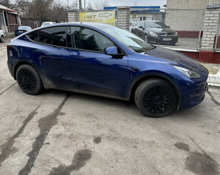 Синий Тесла Model Y, объемом двигателя 0 л и пробегом 14 тыс. км за 34000 $, фото 2 на Automoto.ua