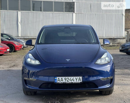 Синий Тесла Model Y, объемом двигателя 0 л и пробегом 4 тыс. км за 29000 $, фото 1 на Automoto.ua