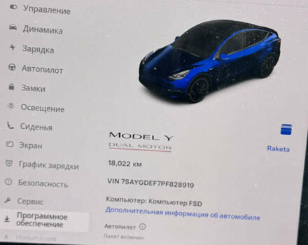 Синій Тесла Model Y, об'ємом двигуна 0 л та пробігом 18 тис. км за 28800 $, фото 6 на Automoto.ua