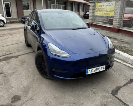 Синий Тесла Model Y, объемом двигателя 0 л и пробегом 14 тыс. км за 34000 $, фото 1 на Automoto.ua