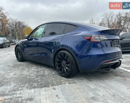 Синий Тесла Model Y, объемом двигателя 0 л и пробегом 48 тыс. км за 31600 $, фото 6 на Automoto.ua
