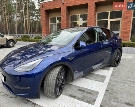 Синий Тесла Model Y, объемом двигателя 0 л и пробегом 18 тыс. км за 31200 $, фото 4 на Automoto.ua