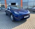 Синий Тесла Model Y, объемом двигателя 80 л и пробегом 3 тыс. км за 54900 $, фото 1 на Automoto.ua