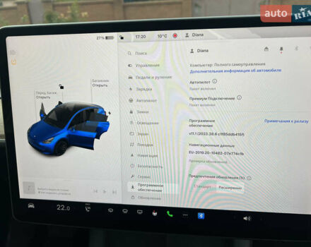 Синий Тесла Model Y, объемом двигателя 0 л и пробегом 32 тыс. км за 32800 $, фото 23 на Automoto.ua