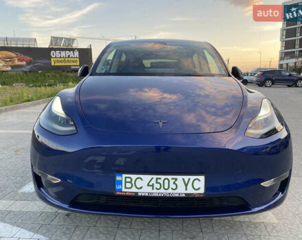 Синий Тесла Model Y, объемом двигателя 0 л и пробегом 15 тыс. км за 28200 $, фото 10 на Automoto.ua