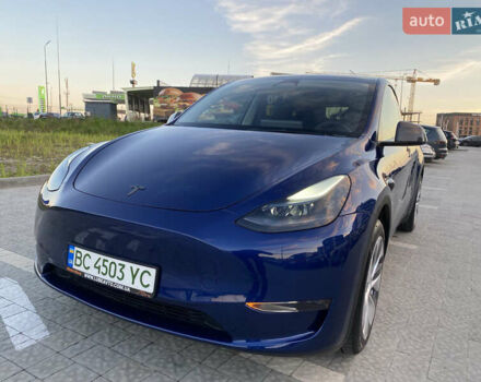 Синий Тесла Model Y, объемом двигателя 0 л и пробегом 15 тыс. км за 28200 $, фото 7 на Automoto.ua