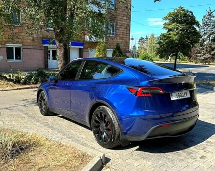Синий Тесла Model Y, объемом двигателя 0.38 л и пробегом 46 тыс. км за 30000 $, фото 2 на Automoto.ua