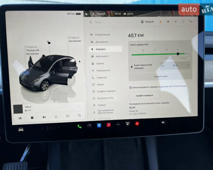 Синий Тесла Model Y, объемом двигателя 0 л и пробегом 38 тыс. км за 33000 $, фото 11 на Automoto.ua