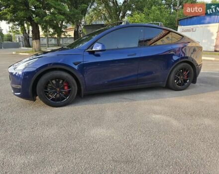 Синий Тесла Model Y, объемом двигателя 0 л и пробегом 51 тыс. км за 26400 $, фото 1 на Automoto.ua