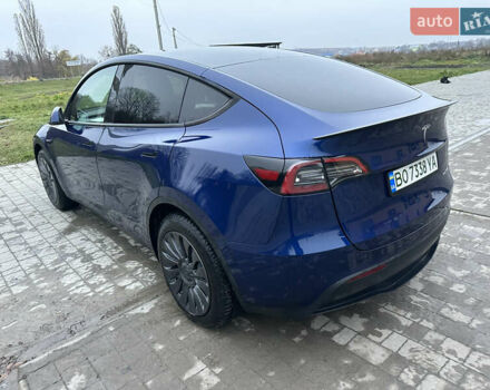 Синий Тесла Model Y, объемом двигателя 0 л и пробегом 47 тыс. км за 32000 $, фото 4 на Automoto.ua