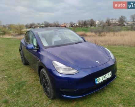 Синий Тесла Model Y, объемом двигателя 0 л и пробегом 23 тыс. км за 30000 $, фото 4 на Automoto.ua