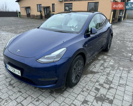 Синий Тесла Model Y, объемом двигателя 0 л и пробегом 47 тыс. км за 32000 $, фото 6 на Automoto.ua