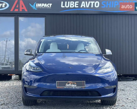 Синий Тесла Model Y, объемом двигателя 0 л и пробегом 6 тыс. км за 31900 $, фото 2 на Automoto.ua