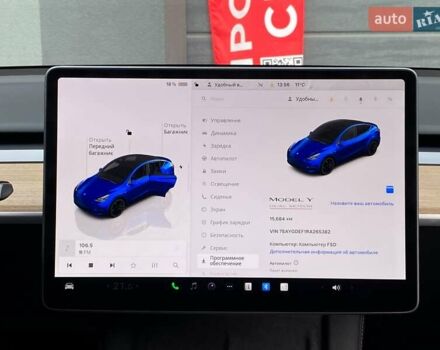 Синий Тесла Model Y, объемом двигателя 0 л и пробегом 16 тыс. км за 36999 $, фото 20 на Automoto.ua