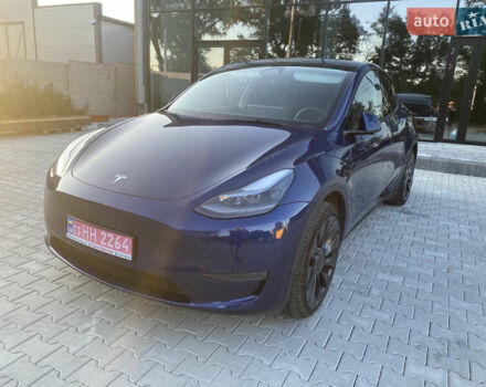 Синий Тесла Model Y, объемом двигателя 0 л и пробегом 27 тыс. км за 26500 $, фото 15 на Automoto.ua