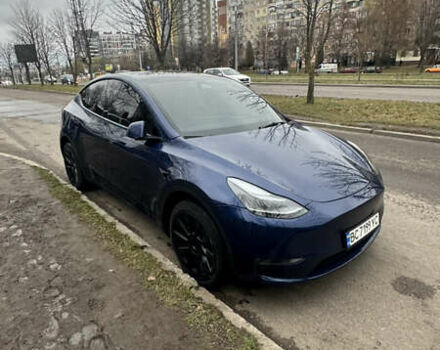 Синій Тесла Model Y, об'ємом двигуна 0 л та пробігом 38 тис. км за 25500 $, фото 1 на Automoto.ua