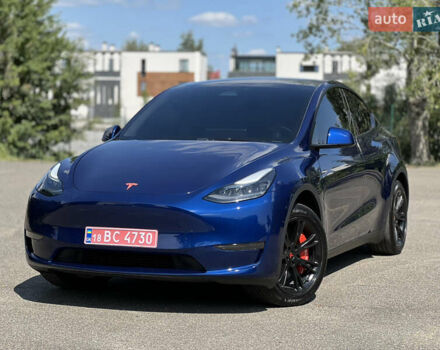 Синий Тесла Model Y, объемом двигателя 0 л и пробегом 9 тыс. км за 29999 $, фото 13 на Automoto.ua
